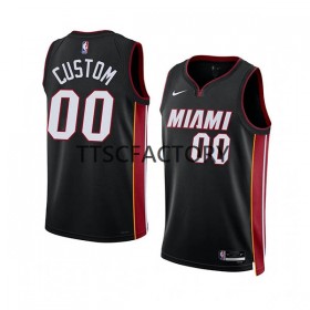 Dres Miami Heat Prilagođeni Nike 2022-23 Icon Edition Crno Swingman - Muške